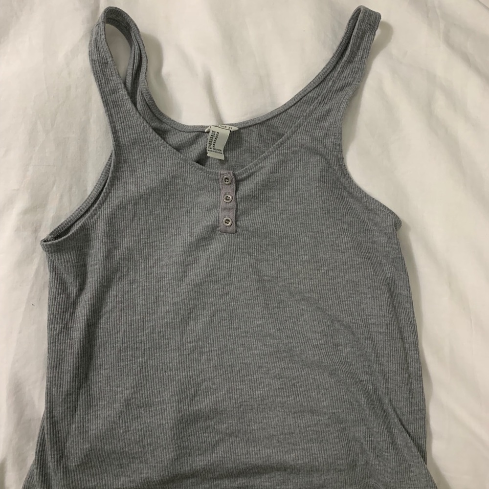 Forever 21 grey tank top